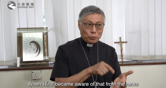 Cardinal Stephen speaks about fire at Wang Fuk Court