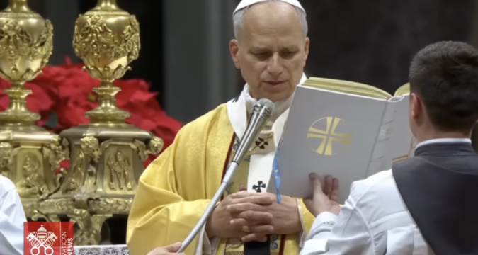 The first Christmas Midnight Mass celebrated by Pope Leo XIV