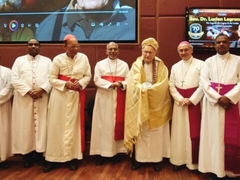 Indian bishops honour Father Lucien Legrand for lifelong service to scripture