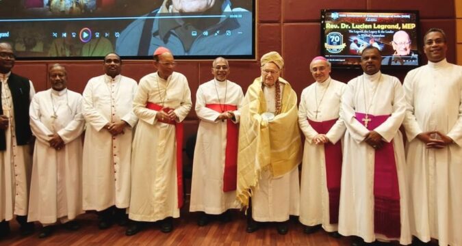 Indian bishops honour Father Lucien Legrand for lifelong service to scripture Indian bishops honour Father Lucien Legrand for lifelong service to scripture