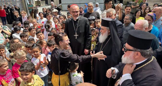 Patriarchs of Jerusalem visit Gaza’s wounded faithful