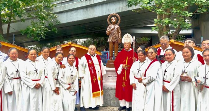 Statue of St. Lorenzo Ruiz blessed at St. Joseph’s